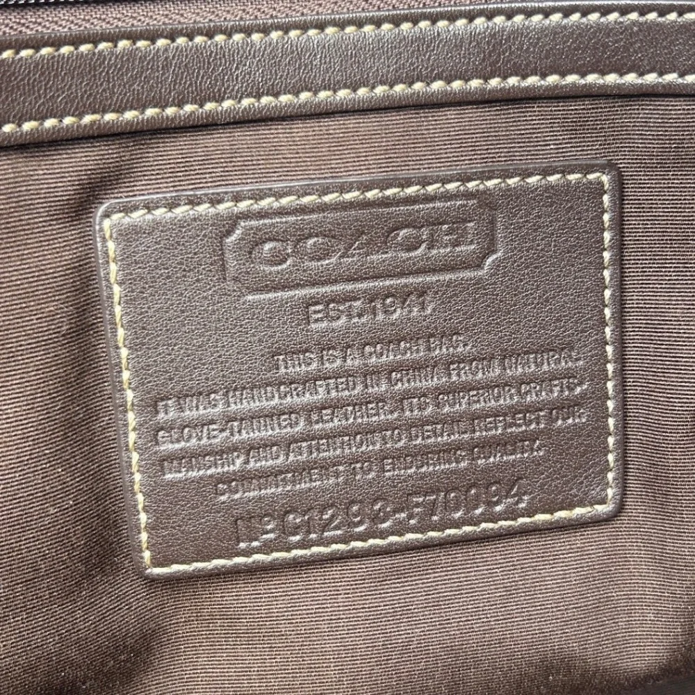 Coach Commuter Bag Mens Large Mahogany Leather Briefcase F70094